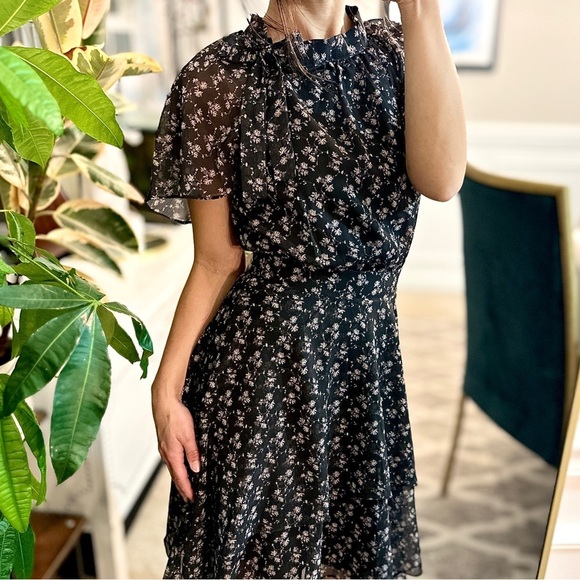 Adelyn Rae Black Floral Mini Dress - Picture 5 of 5